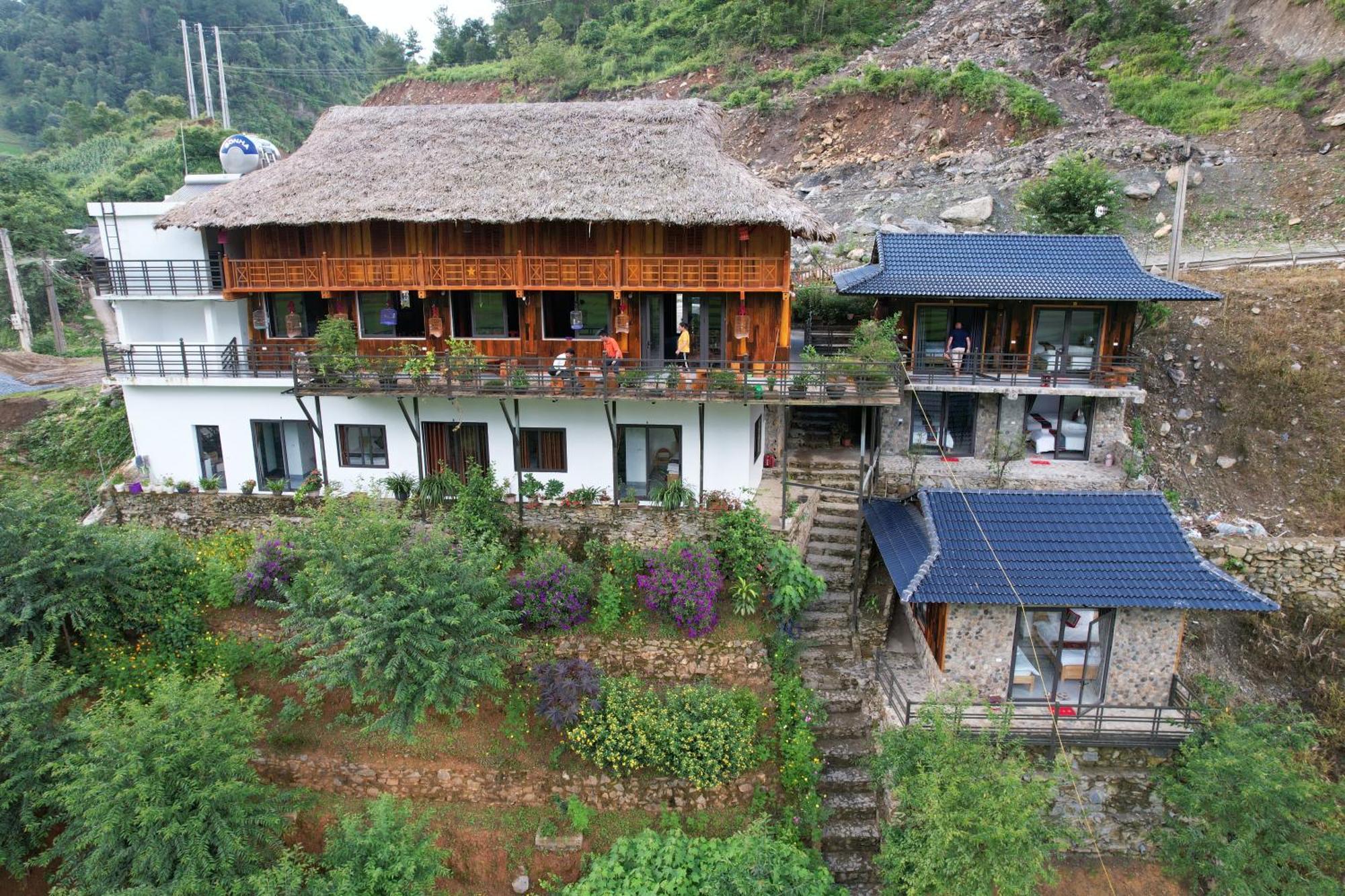 Dong Suoi H'Mong Homestay & Bungalow - Trek & Vegetarian Food Mu Cang Chai Eksteriør bilde